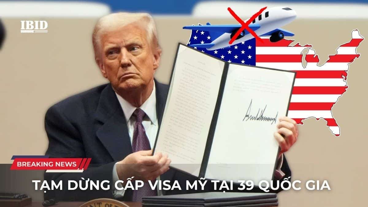 Tạm dừng cấp visa Mỹ từ 01/01/2026 cho công dân nước ngoài