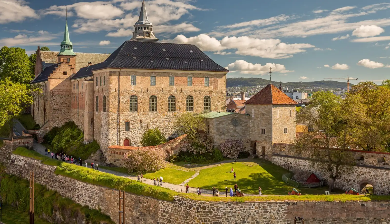 Hình ảnh tráng lệ của lâu dài Akershus