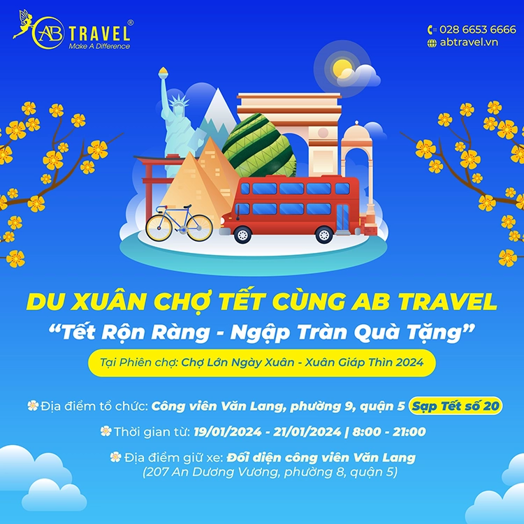 Chương trình du xuân chợ tết AB Travel