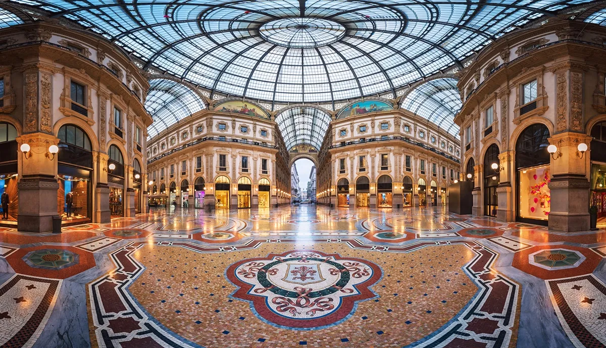 Khu mua sắm Galleria Vittorio Emanuele II tại Milan