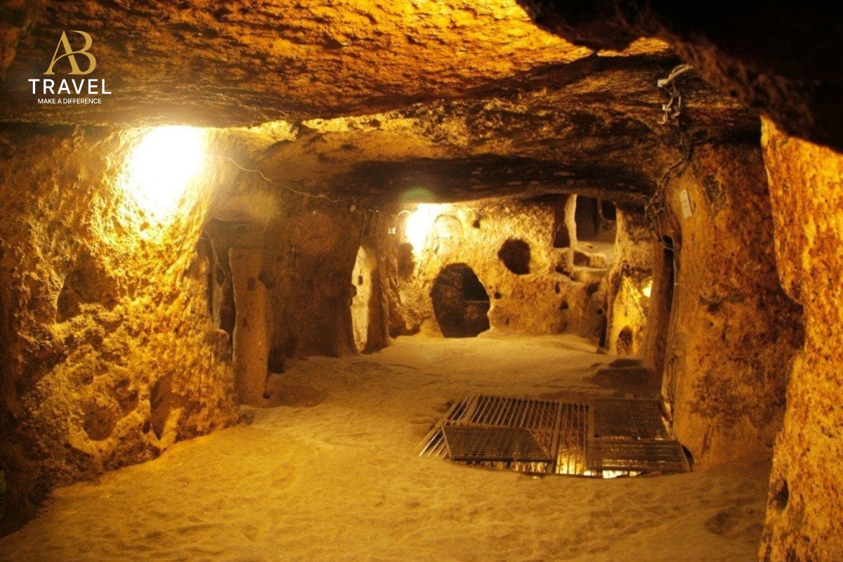 Underground tunnel chamber inside the Cu Chi Tunnels featured on the best Cu Chi tours.